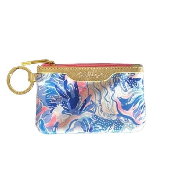 Lilly Pulitzer ID Case w/Keyring - Picture 1 of 9